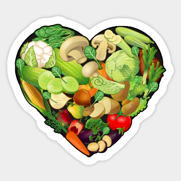 Plant-Based Heart Sticker by Perrots